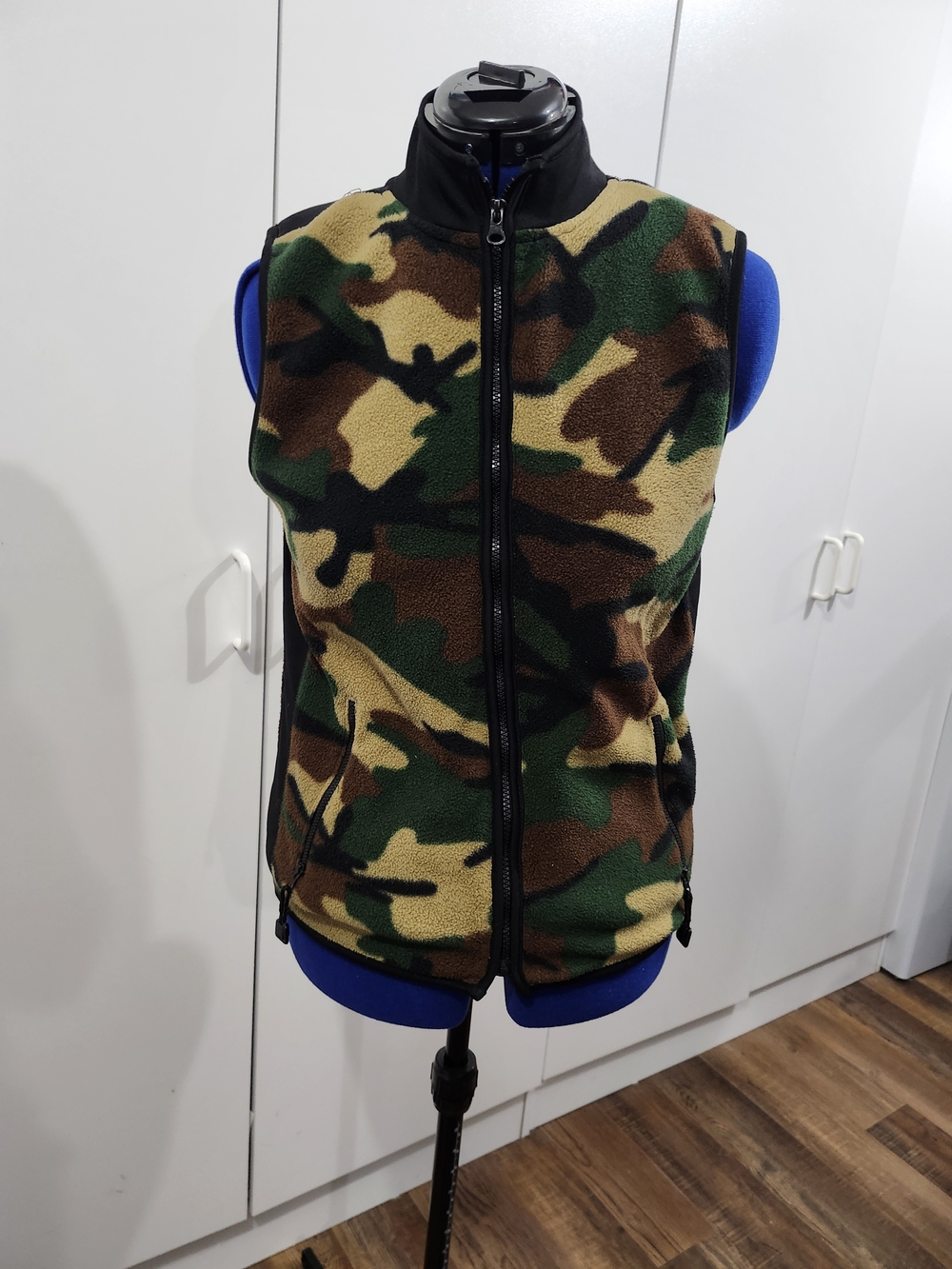 Boy's Camouflage Fleece Vest - Green Camo
